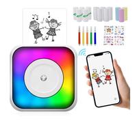 Mini impresora portátil térmica: impresora portátil Bluetooth Etiquetadora con batería de 1200 mAh y 11 rollos de papel para fotos, etiquetas adhesivas personalizadas, notas, compatible con iOS y