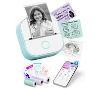 Mini Impresora Termica - Impresora Pegatinas Autoadhesivas T02 Impresora Portátil Sin Tinta Bolsillo Bluetooth Impresora Fotos Movil para el Aprendizaje, Notas de Estudio, Diagrama Anatómico, Fotos