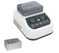 Mini Incubadora Baño Seco, Calentador Termostático Laboratorio con Sistema Calefacción y Refrigeración, 9 Configuraciones Programa, Temperatura -15~100 °C, Precisión ±0,5 °C, Para Reactivos Quím MDB1