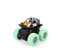 Mini Inertia Four Wheel Drive Off Road Vehicle Children Toy Off Road Climbing Stunt Car Drop Resistant Stunt Toy Car Green