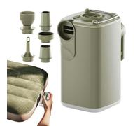 Mini inflador de aire, deshinchable, USB, recargable, con 5 | Pequeña bomba de inflado para exteriores, camping, playa, vacaciones, colchón neumático, flotador, piscina, cama hinchable
