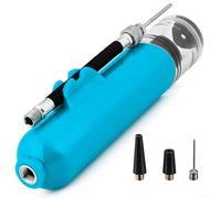 Mini inflador de bola de doble diseño para llenado rápido de pelotas deportivas (azul)