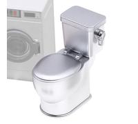 Mini inodoro para casa delle - Muebles en miniatura, sonido de escape funcional, inodoro para realista | Accesorio de decoración del hogar para niños Playset