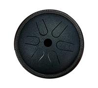 Mini instrumento de percusión portátil de 6 tonos, 5.5 pulgadas, de acero, para relajación, meditación, música, mente, con bolsa y mazos, para viajes, azul oscuro