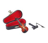 Mini instrumento de violín - Decoración musical, producción de sonido pequeño de 5 pulgadas | Accesorio de exhibición en miniatura hecho a mano para escritorio, mesita de noche, estantería, niños