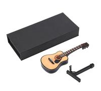Mini Instrumento Musical Modelo De Guitarra De Madera En Miniatura Mini Instrumento Musical Adornos Artesanales Decoración De Escritorio Para Habitación Del Hogar 10/16cm(16cm)