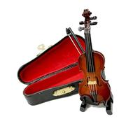 Mini Instrumento Musical, Modelo De Violín, Adornos, Accesorios Para El Hogar, Accesorios De Fotografía musical instrumento Miniatura (Size : 12cm box with stand)