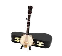 Mini Instrumento Musical Modelo Guqin Chino De Madera En Miniatura De 20cm Con Estuche Mini Decoración De Instrumentos Musicales(14cm)