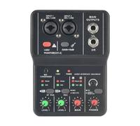 Mini Interfaz De Audio For Grabación De PC, Tarjeta De Sonido Portátil De 48V For Grabación Musical, For Guitarra, Estudio En Casa, Música, Ordenador Profesional