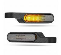 Mini intermitente LED para motocicleta, 12 V, 2 unidades, aluminio, IP67, resistente al agua