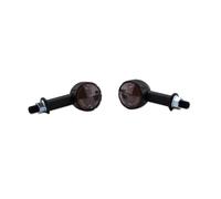 HIGHSIDER Smart Arizona Bulb Mini Cuerpo de indicador Negro / Lente ahumada (Par), Delantero y trasero