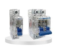 Mini interruptor automático miniatura, .DZ47-63 1P 2P 3P 4P 63a Carcasa transparente 6Ka MCB Interruptor unipolar de aire Mini disyuntor de bajo voltaje(50a,3P)