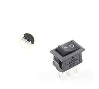 Mini interruptor basculante de encendido/apagado for barco, 10 unidades, 10 x 15 mm, pulsador a presión, 3 pines, 3 A/250 V, mini SPST KCD11, 2/3 posiciones, interruptores basculantes for barco