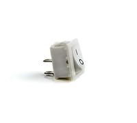 Mini interruptor basculante de encendido/apagado for barco, 5 unidades, KCD1, pulsador, 6 A-10 A, 250 V, KCD1-101, 2 pines, 3 pines, a presión, encendido/apagado, 21 x 15 mm, negro, rojo y blanco.(Whi