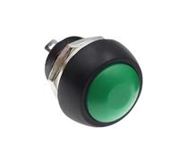 Mini interruptor de botón pulsador momentáneo de 12 mm, bocina, azul, blanco, verde, rojo, amarillo, negro, 1 A, 250 V, rearme automático, 1 unidad(Reset Green)
