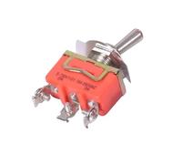 Mini interruptor de palanca de 3 pines ON-ON, 3 filas, 15 A, 250 V CA, naranja, E-TEN1121, 5 unidades(E-TEN1121 w Cap,Quantity 10PCS)