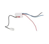 Mini interruptor de sensor de movimiento PIR empotrable, detector de techo de 360° para luces LED, temporizador ajustable, modo de día y noche, IP20, blanco