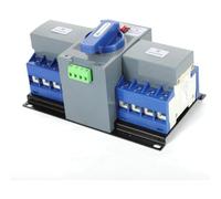 Mini interruptor de transferencia automática de doble potencia, 110 V, 4 polos, 63 A, interruptor de conmutación de doble potencia.