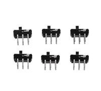 Mini interruptor deslizante vertical de 2 posiciones DPDT 2P2T de 6 pines for panel PCB, 6 piezas