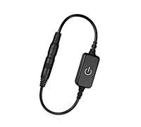 Mini Interruptor Táctil con Atenuador LED, Controlador de Atenuador LED de Color, Interruptor de Encendido y Apagado, Mini Interruptor Táctil con Atenuador LED con 1 (BLACK)