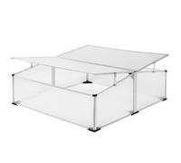 Mini invernadero aluminio 110x110cm techo bloqueable