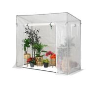 Mini invernadero de film para tomates 2 x 0,8 m Garden Point blanco