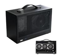 Mini ITX Computer Case: Chasis De Escritorio Ultra Competente, Caja De PC De Factor De Forma Pequeña Portátil, Carcasa De Computadora | Juegos Y La Construcción De La Oficina En Casa, para EST