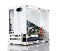 Mini ITX PC Gaming Case, 360 Grados de Tipo Abierto Lado Acrílico Transparente Mini ITX PC Case Admite Placa Base Mini ITX 170x170 Mm, Chasis de Computadora Portátil para Juegos