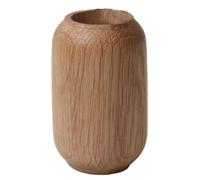 Mini jarrón de madera - para jarrón de casa de roble natural para exposición decorativa | Elegante decoración para macetas para cenas, vacaciones en casa, planificación de bodas y