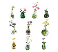 Mini jarrones imanes | 10 unidades de lindo decorativo | lindos mini jarrones de imanes | para el hogar, escuela, aula, oficina, taquilla, pizarra, fotos de mamá, abuela, mujeres