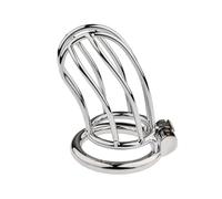 Mini Jaula De Castidad De Metal Para Hombre,Dispositivo De Castidad,Jaula Para Pene,Anillo Para Pene Con Cerradura,Juguetes Sexuales Para Hombres,Accesorio Sexy Para Adultos,Blanco,50 Mm