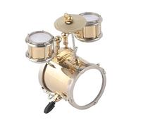 Mini juego de batería, instrumento musical en miniatura, réplica de juego de batería, adorno, regalos para baterista, decoración del hogar con caja para bateristas, músicos,