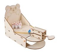Mini Juego De Bolos De Madera: Juguete De Mesa Educativo Interactivo, Actividad Interior Divertida De Escritorio Portátil, De Bolos De Descubrimiento Científico, Mini Juego para Niños,