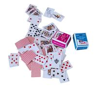 Mini juego de cartas - Mini juego de en miniatura | baraja de cartas clásica en tamaño de viaje | 1,1 x 1,5 x 0,7 cm, tamaño pequeño, baraja completa de 52 cartas | Papel recubierto de alta