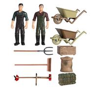 Mini juego de granja - Juego de 12 figuras de granja, colorido juego de escenas de animales en miniatura, actividad de aprendizaje creativo, emocionante juego de rol para la educación temprana