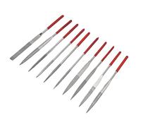 Mini Juego de Limas de Aguja, Resistente, Duradero, Cómodo, Práctica Lima de Diamantes de Imitación, Lima de Tallado para Dar Forma a un Rango Completo, 10 Uds. (4 * 160mm)