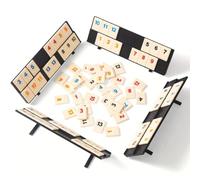 Mini Juego de Mesa Rummy - Clásico Juego de Cartas Sequence para Familia y Amigos, Ideal para Viajes y Fiestas, Divertido Juego Educativo para Adultos