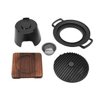 Mini juego de parrilla para barbacoa, parrillas Hibachi portátiles para cocinar al aire, parrilla de mesa compacta con material antiadherente de calidad alimentaria, fácil de