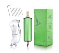 Mini juego de taladro eléctrico, equipo de joyería DIY, Kit de herramientas de fabricación de joyas de resina epoxi for cuentas, taladro de pulido artesanal de resina de madera,Importante(D)