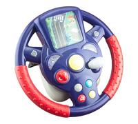 Mini juego de volante - Simulador electrónico, sonido realista del motor, amarillo brillante | Juguete de carreras para juegos tempranos para niños en edad preescolar de 3 años Fuerte succión y fácil