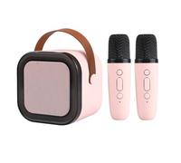 Mini Karaoke Machine, Portable Microphone Speaker Set with LED Disco Lights, Fun Music Toy For Kids, Adults, Home Parties, Singing Practice, Entertainment, Gatherings, Simple Controls