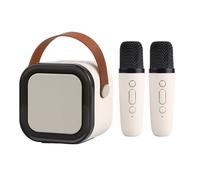 Mini Karaoke Machine, Portable Microphone Speaker Set with LED Disco Lights, Fun Music Toy For Kids, Adults, Home Parties, Singing Practice, Entertainment, Gatherings, Simple Controls