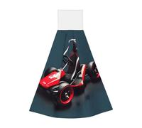 Mini Kart - Toallitas de mano de terciopelo coral, toallas colgantes para cocina, baño, camping, al aire libre e higiene personal