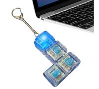 Mini Keyboard Fidget Toy - 4-in-1 Button Stress Relief, Soft Material Clickable Design, Compact Portable Sensory Tool, Fidget Activity Accessory for Travel Car Airplane Home,