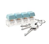 Mini Keyboard Spinner - Reduction Keys, Silent Clicker with Buttons, Compact Keychain, Focus Tool, Stress Relief for Boys and Girls in Classroom Office Travel and Study