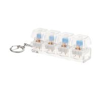 Mini Keyboard Spinner - Reduction Keys, Silent Clicker with Buttons, Compact Keychain, Focus Tool, Stress Relief for Boys and Girls in Classroom Office Travel and Study