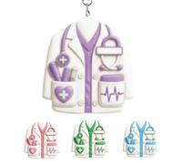 Mini Keychain with Stethoscope,Personalized Acrylic Keychain,Gift for Doctors and Nurses,Doctor Medical Students Gifts Keychains (Purple)