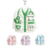 Mini Keychain with Stethoscope,Personalized Acrylic Keychain,Gift for Doctors and Nurses,Doctor Medical Students Gifts Keychains (Green)