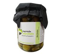 Mini Kimbos Aceitunas Deshuesadas Rellenas de Pepinillos Corazón Extremeño 230 g | Aceitunas Gourmet de Extremadura | Aperitivo Tradicional para Tapas, Picoteo y Aperitivos