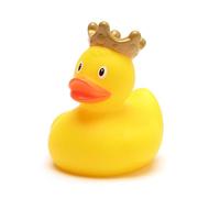 Mini King - Pato de goma amarillo | DUCKSHOP | pato de baño | L: 4,5 cm